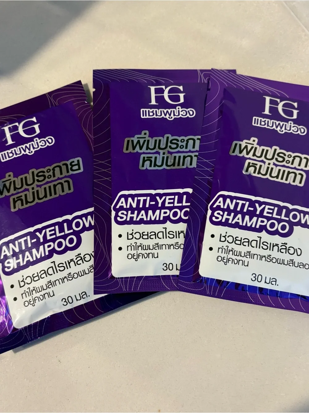 FG Anti-Yellow Shampoo Sachets 6 - travel